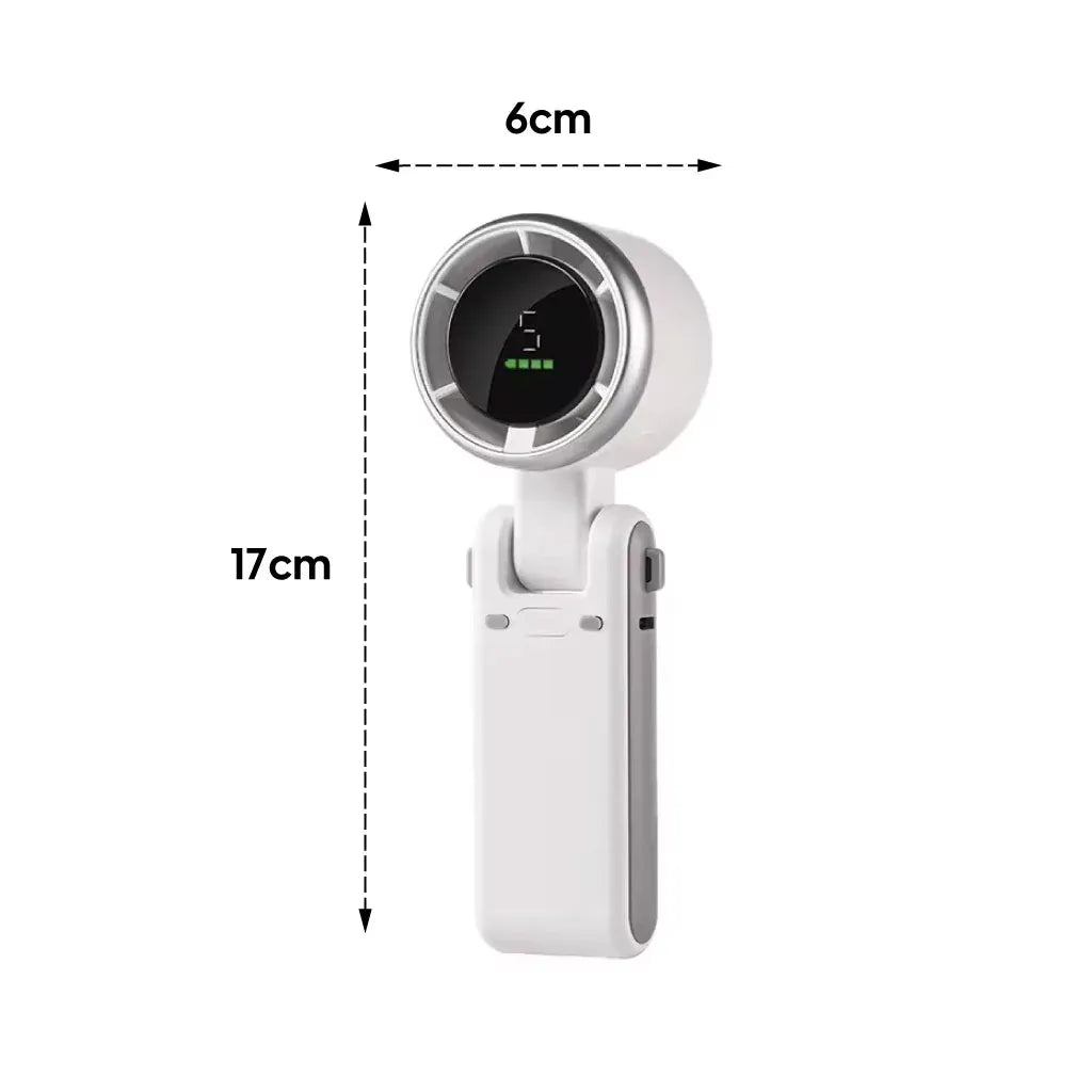 Ventilateur de Poche Intelligent – Écran LED et Design Pliable
