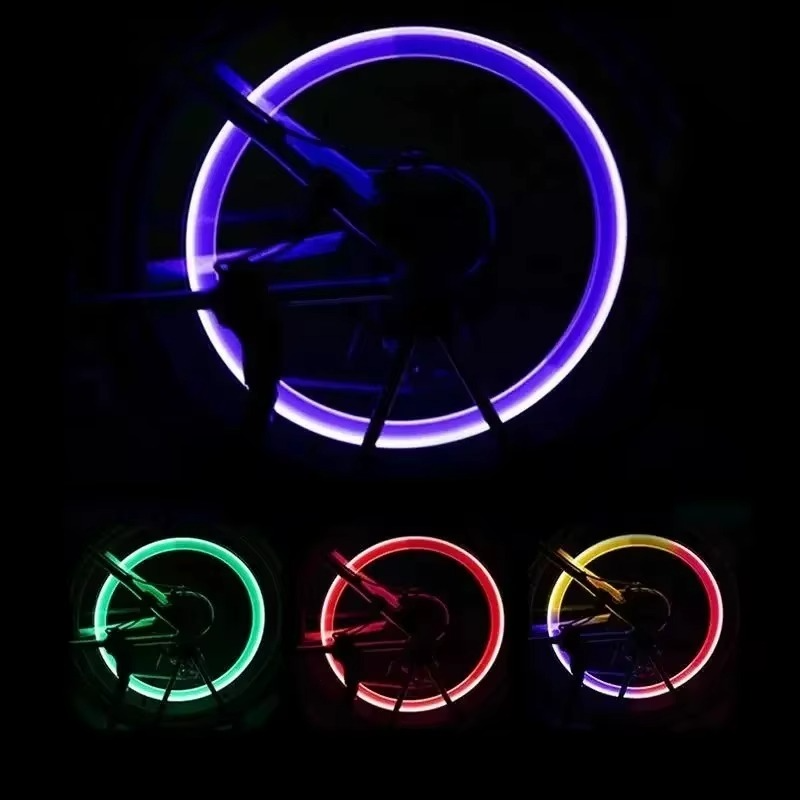 2PCS Lumières Valve LED pour Moto et Vélo