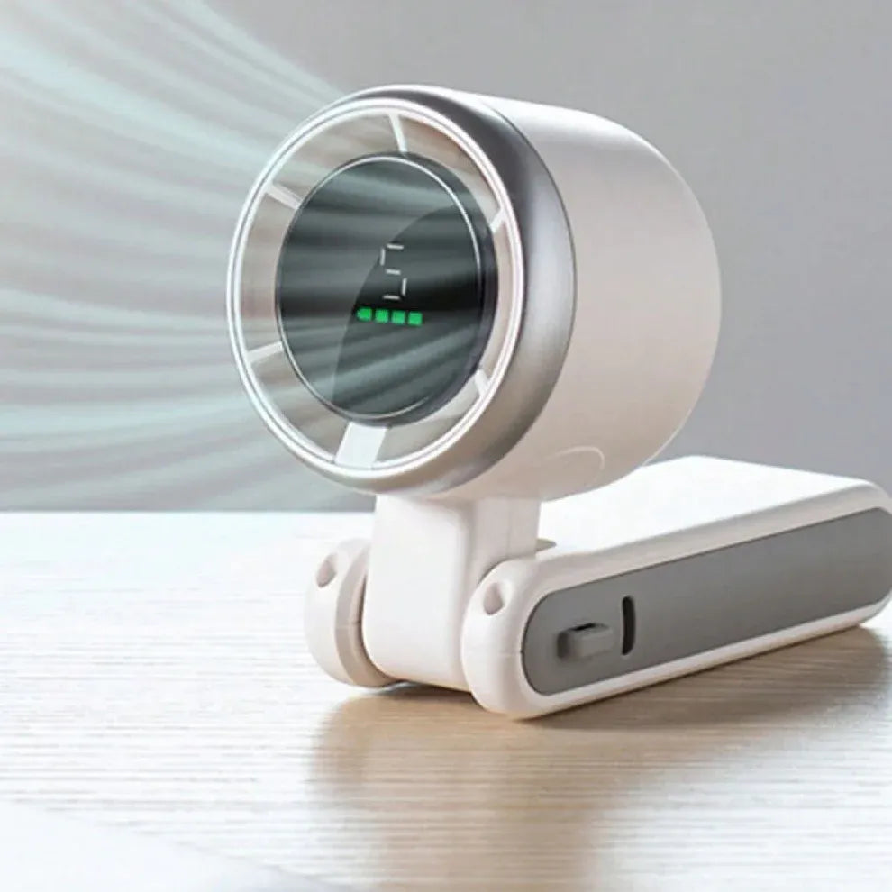Ventilateur de Poche Intelligent – Écran LED et Design Pliable