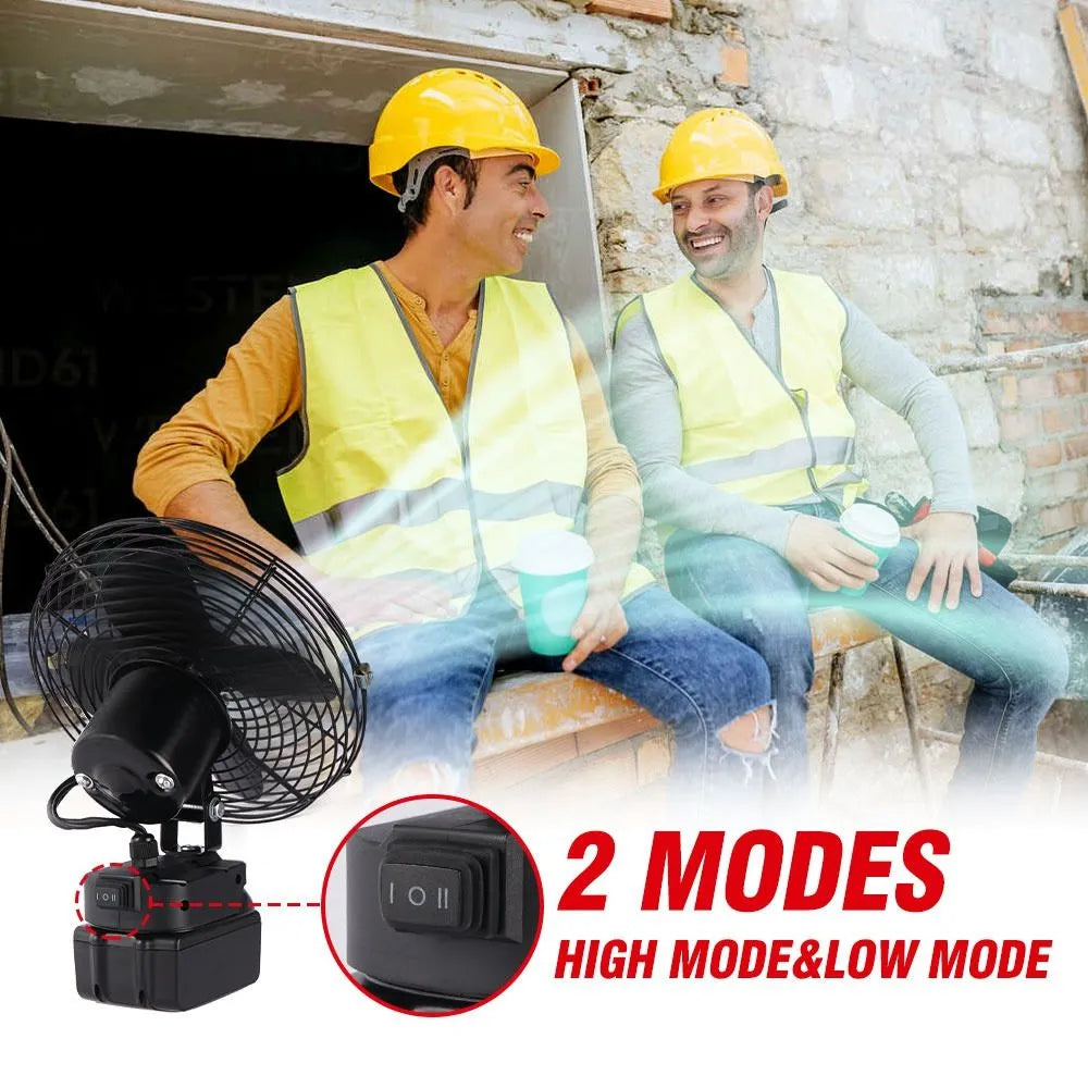 Ventilateur Sans Fil 48V Portable en Métal Compatible Batterie Makita