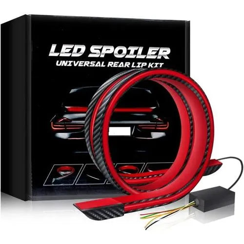 Bande LED Arrière Voiture Style Carbone avec Éclairage Premium