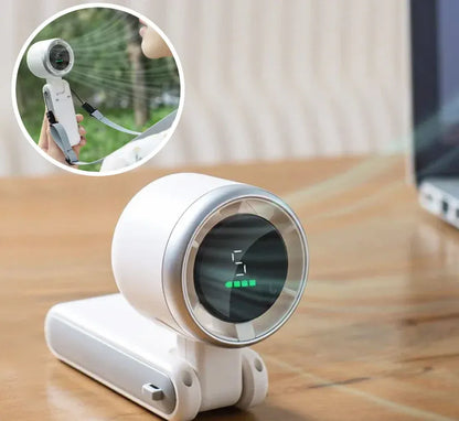 Ventilateur de Poche Intelligent – Écran LED et Design Pliable