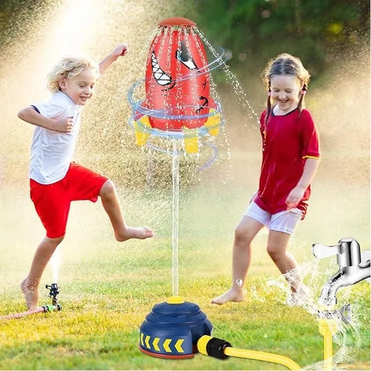 Fusée Arroseur Rotative 360° – Jeu d’Eau Extérieur pour Enfants