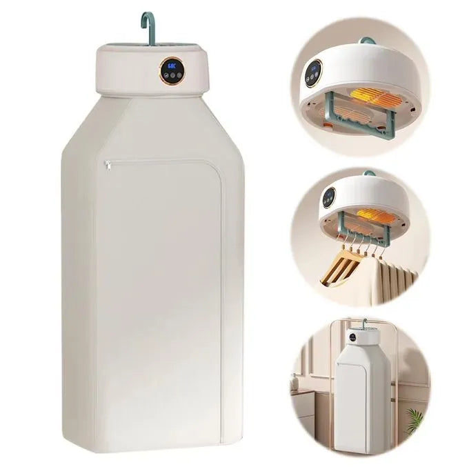 Sèche-Linge Électrique Portable avec Armoire de Séchage Pliable