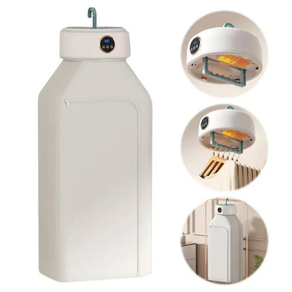 Sèche-Linge Électrique Portable avec Armoire de Séchage Pliable
