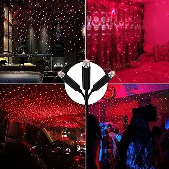 Projecteur d'Étoiles USB pour Voiture avec 3 Modes d'Éclairage