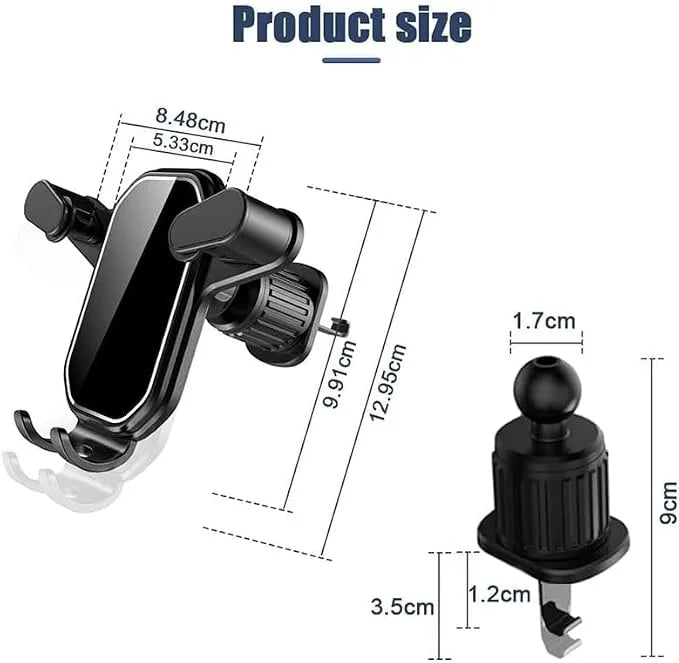 Support Smartphone Voiture Automatique Rotatif 360° à Fixation Rapide