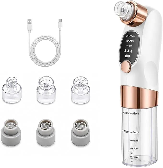Nettoyeur Point Noir Hydratant avec Écran LED et Effet Bulles