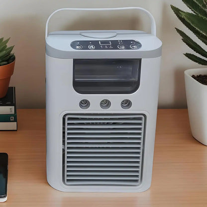 Ventilateur Portable 3 Vitesses avec Brumisateur et Batterie USB Rechargeable