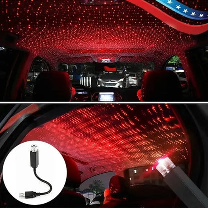 Projecteur d'Étoiles USB pour Voiture avec 3 Modes d'Éclairage