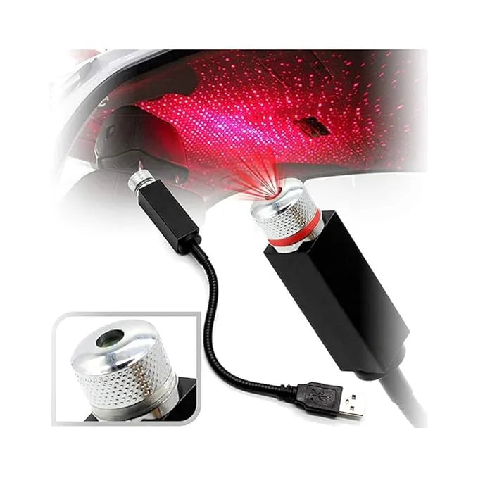 Projecteur d'Étoiles USB pour Voiture avec 3 Modes d'Éclairage