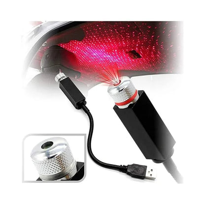 Projecteur d'Étoiles USB pour Voiture avec 3 Modes d'Éclairage