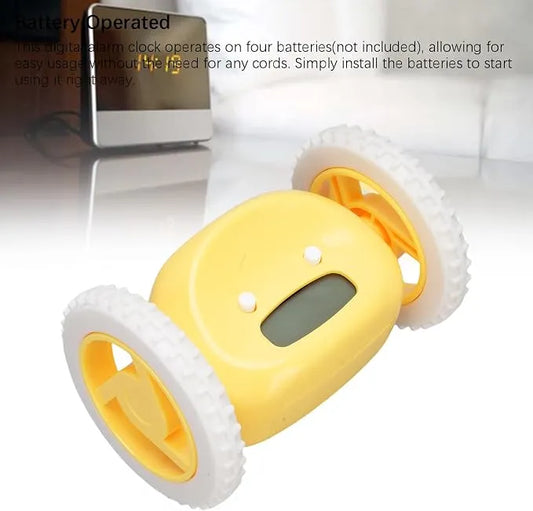Horloge Réveil Fuyante pour Gros Dormeurs avec Son Fort et Roues Solid