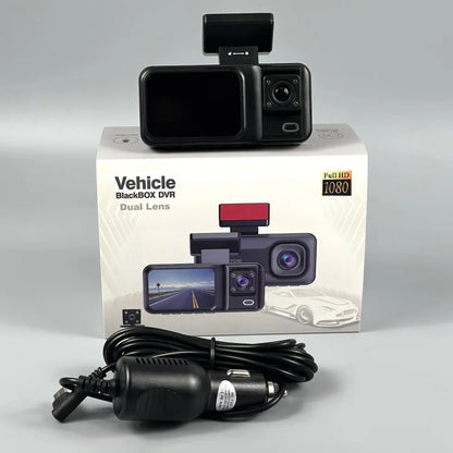 Dashcam 3 Caméras FHD 1080P avec Vision Nocturne et Mode Parking