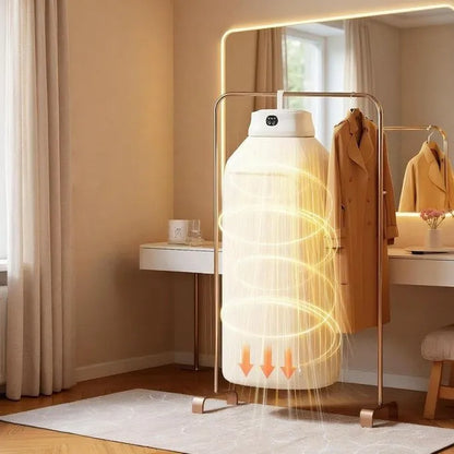 Sèche-Linge Électrique Portable avec Armoire de Séchage Pliable