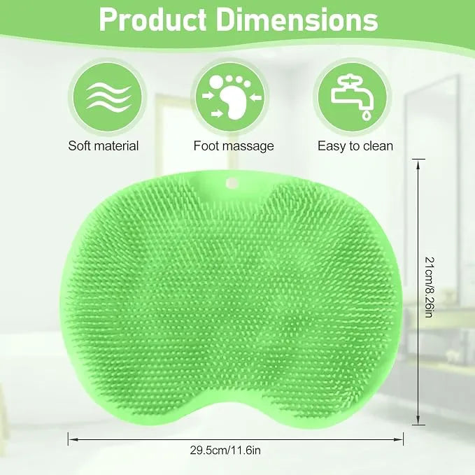 Brosse de Nettoyage et Massage en Silicone avec Ventouses Antidérapantes