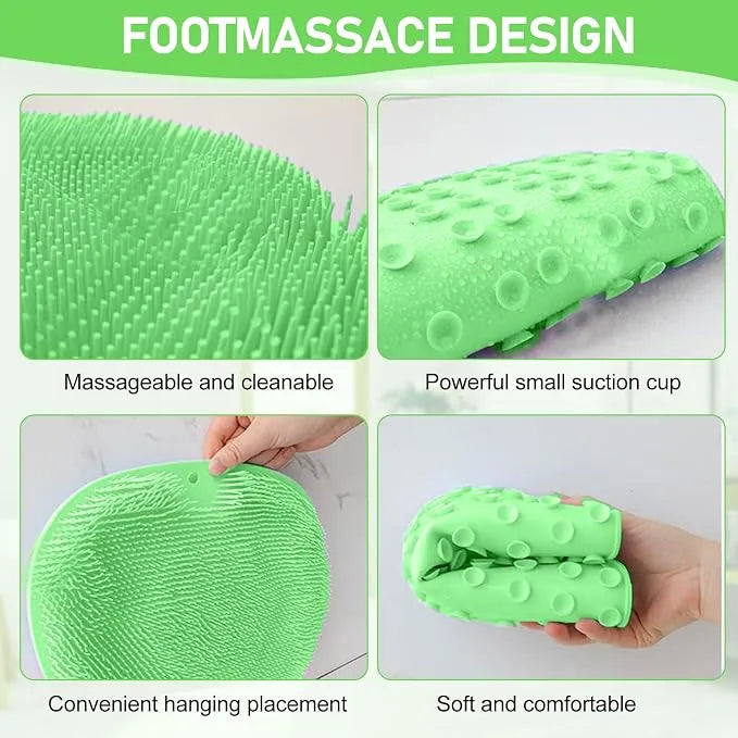 Brosse de Nettoyage et Massage en Silicone avec Ventouses Antidérapantes