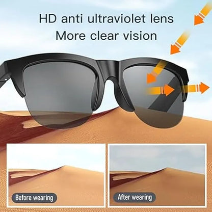 Lunettes Audio Intelligentes Sans Fil avec Protection UV
