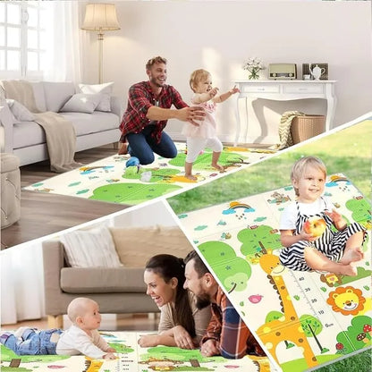 Tapis de Jeu pour Enfant avec Motifs Éducatifs et Surface Douce (2m/160cm)