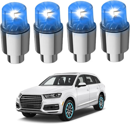 4PCS Bouchons de Valve LED pour Voiture – Élégance et Originalité