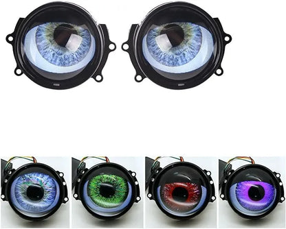 2 Phares Eye LED Dynamiques 12V avec 8 Styles d’Animation Réglables