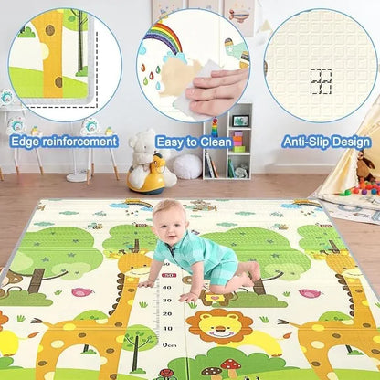 Tapis de Jeu pour Enfant avec Motifs Éducatifs et Surface Douce (2m/160cm)
