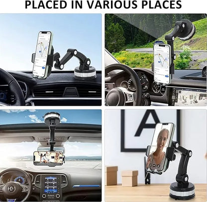 Support Téléphone Universel avec Bras Extensible et Rotation Complète 360°