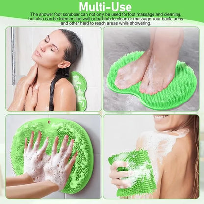Brosse de Nettoyage et Massage en Silicone avec Ventouses Antidérapantes
