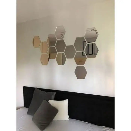 (12Pcs) Miroirs Adhésifs Modernes pour Transformer Votre Décoration