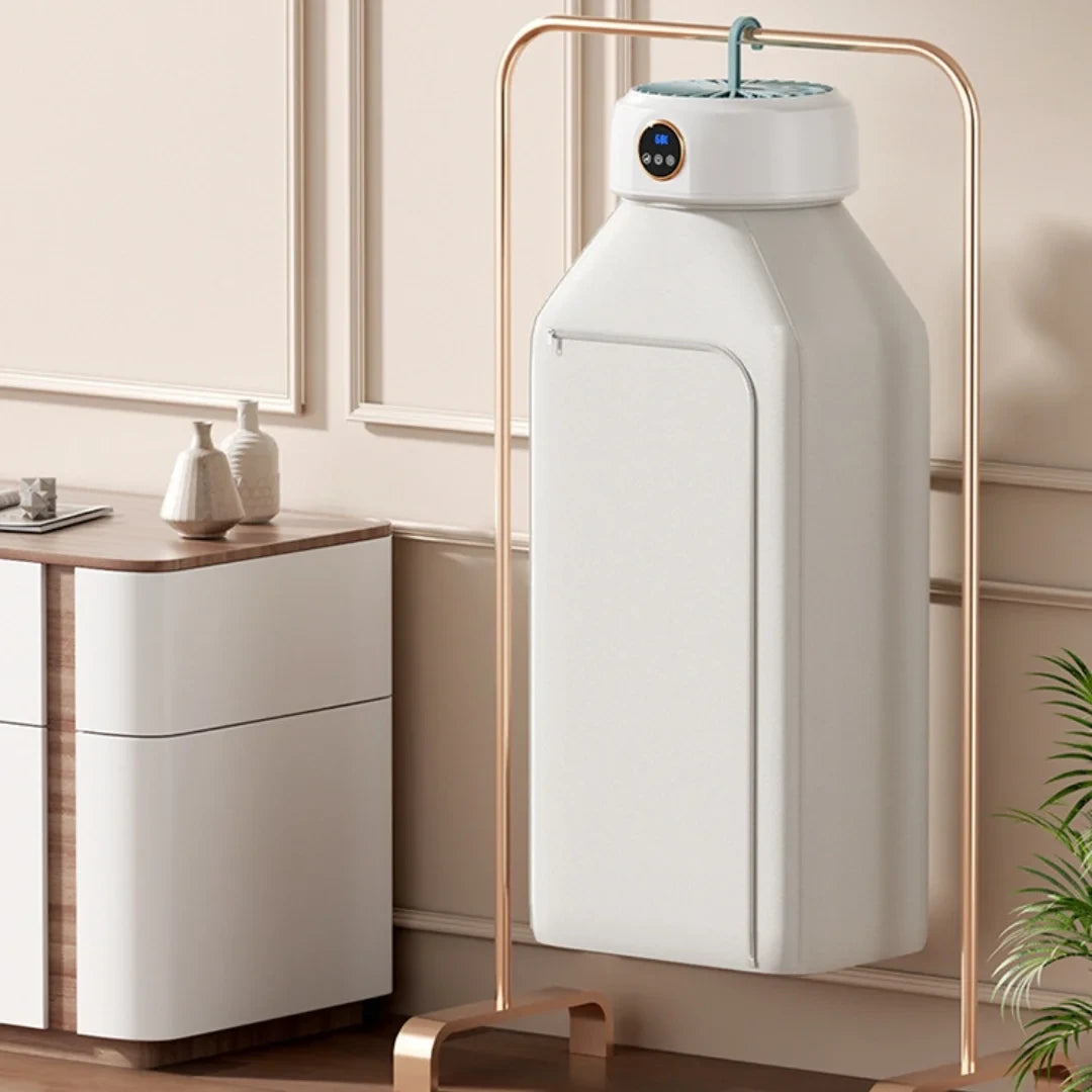 Sèche-Linge Électrique Portable avec Armoire de Séchage Pliable