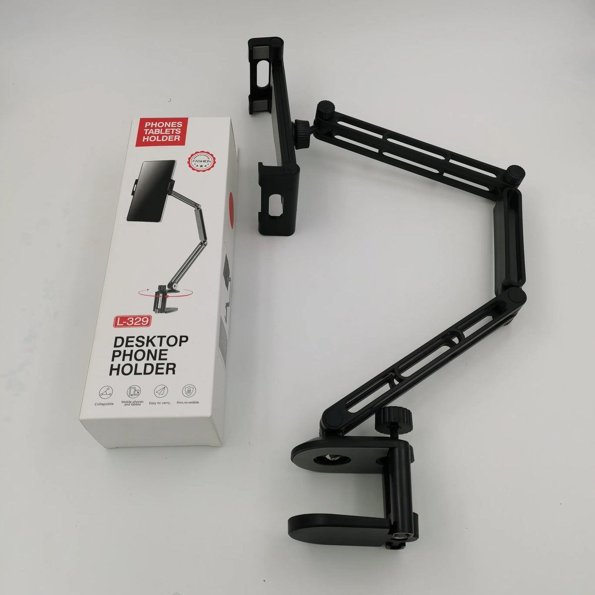 Support Téléphone et Tablette 360° avec Bras Flexible et Réglable