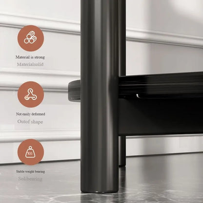 Table d’appoint multi-niveaux avec design effet marbre élégant