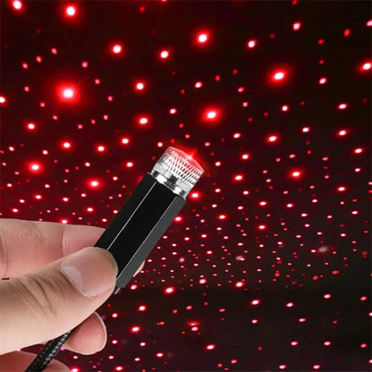 Projecteur d'Étoiles USB pour Voiture avec 3 Modes d'Éclairage