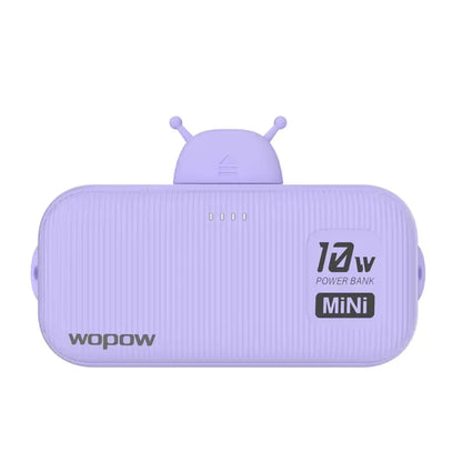 Power Bank Compacte avec Câble Intégré – Recharge Rapide