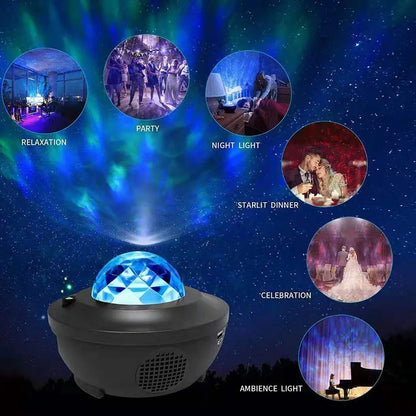 Projecteur d’Ambiance pour Chambre avec Ciel Étoilé Multicolore et Télécommande