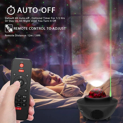 Projecteur d’Ambiance pour Chambre avec Ciel Étoilé Multicolore et Télécommande