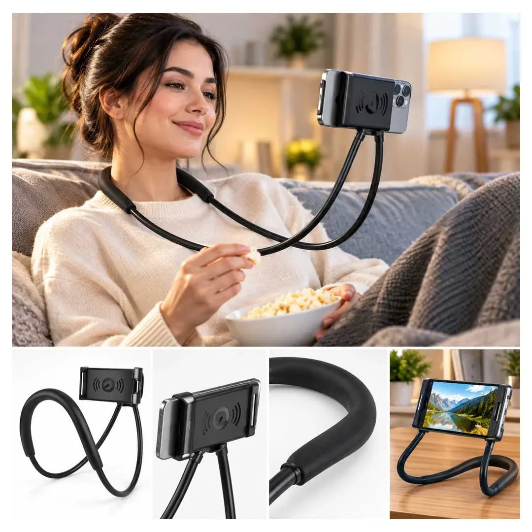 Support de Téléphone Flexible Tour de Cou avec Angle Réglable