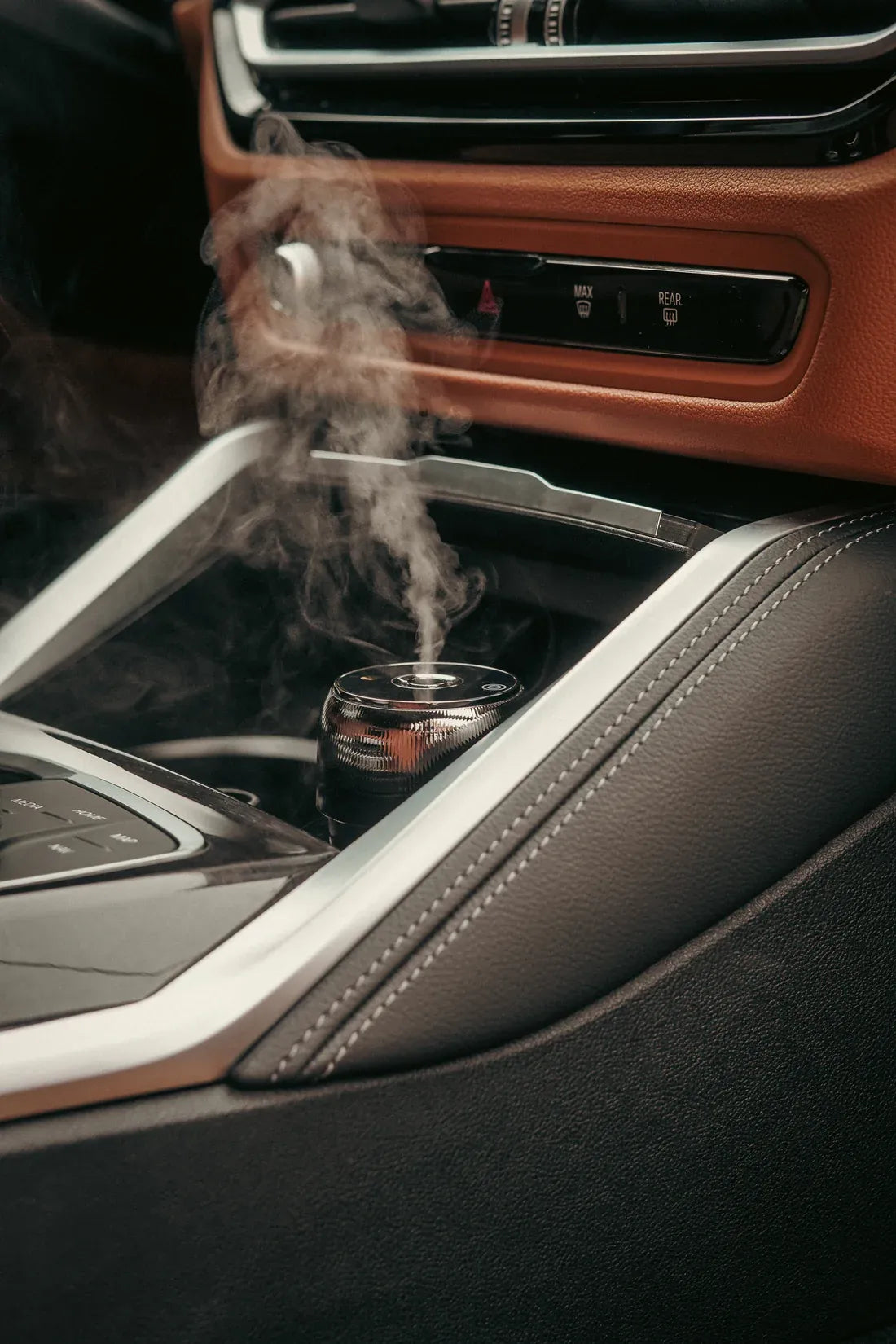 Diffuseur de Parfum Ultrasonique pour Voiture avec Lumière Ciel Étoilé