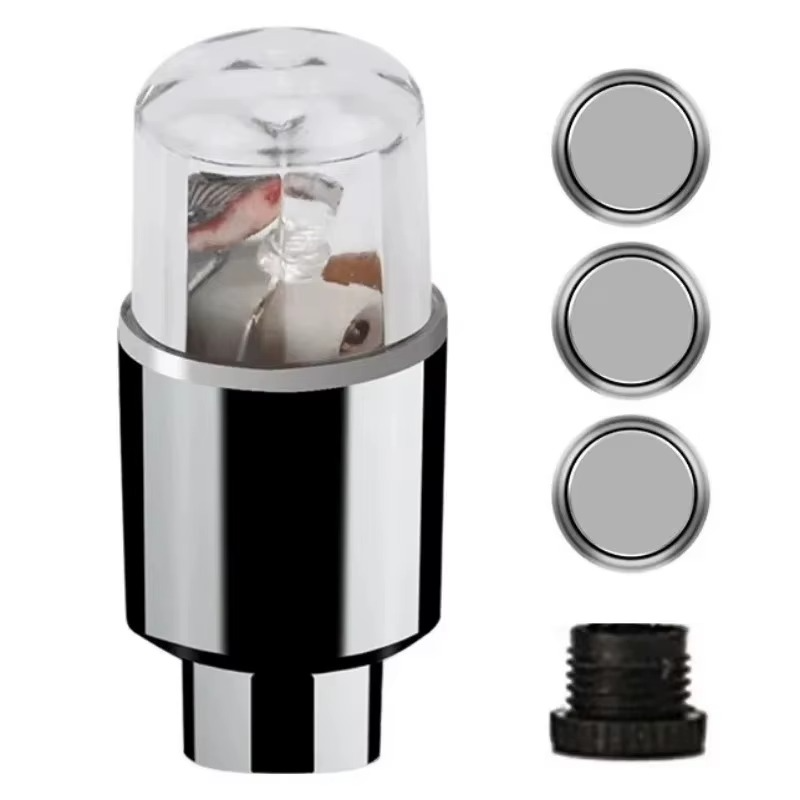 4PCS Bouchons de Valve LED pour Voiture – Élégance et Originalité