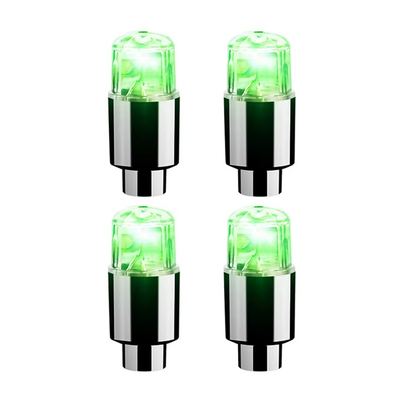 4PCS Bouchons de Valve LED pour Voiture – Élégance et Originalité