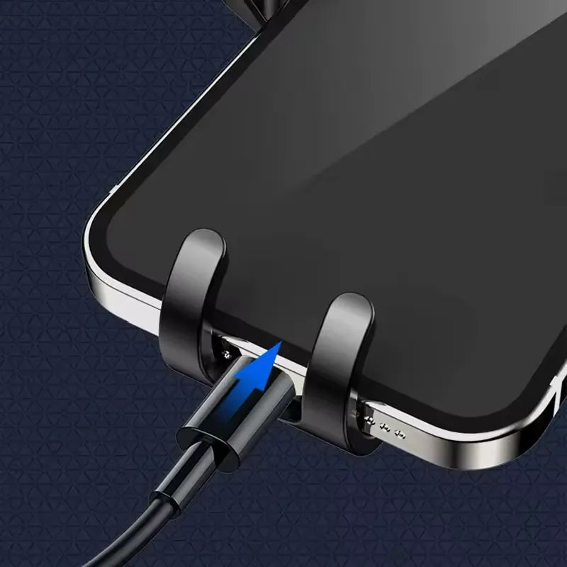 Support Smartphone Voiture Automatique Rotatif 360° à Fixation Rapide