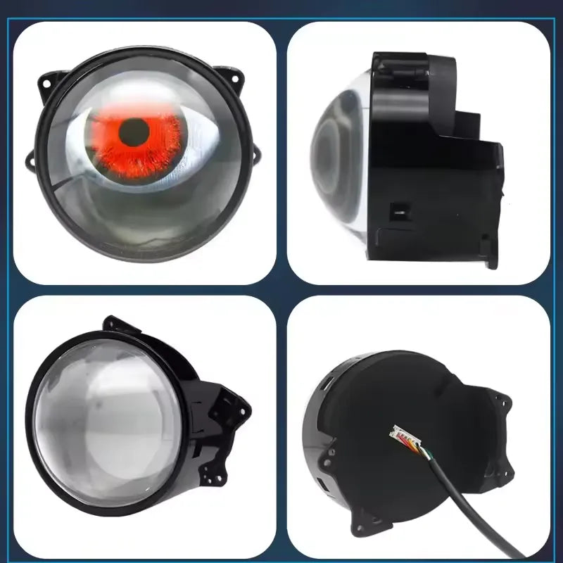 2 Phares Eye LED Dynamiques 12V avec 8 Styles d’Animation Réglables