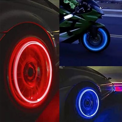 4PCS Bouchons de Valve LED pour Voiture – Élégance et Originalité