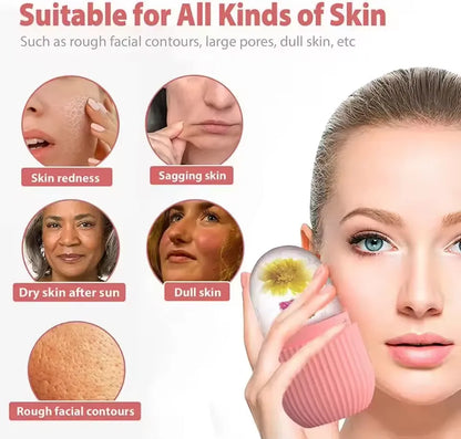 Roller de Glace pour le Visage – Soin Naturel et Effet Rafraîchissant Immédiat