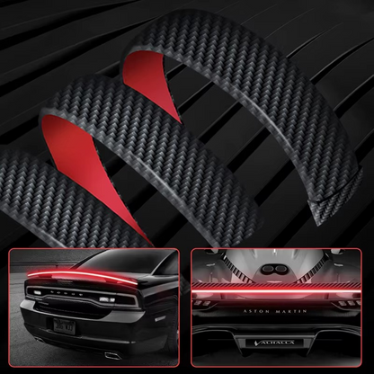 Bande LED Arrière Voiture Style Carbone avec Éclairage Premium