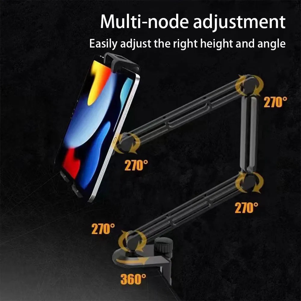 Support Téléphone et Tablette 360° avec Bras Flexible et Réglable