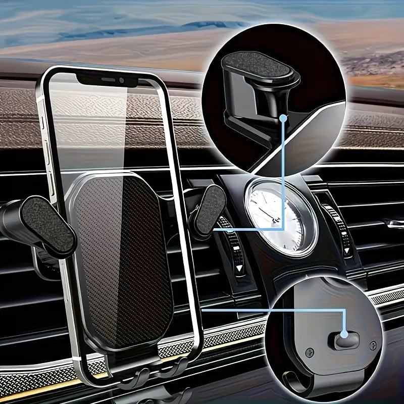 Support Téléphone Voiture Rotatif 360° – Fixation Stable et Anti-Vibration