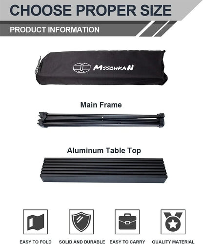 Table de Camping Pliante Facile à Transporter et à Utiliser